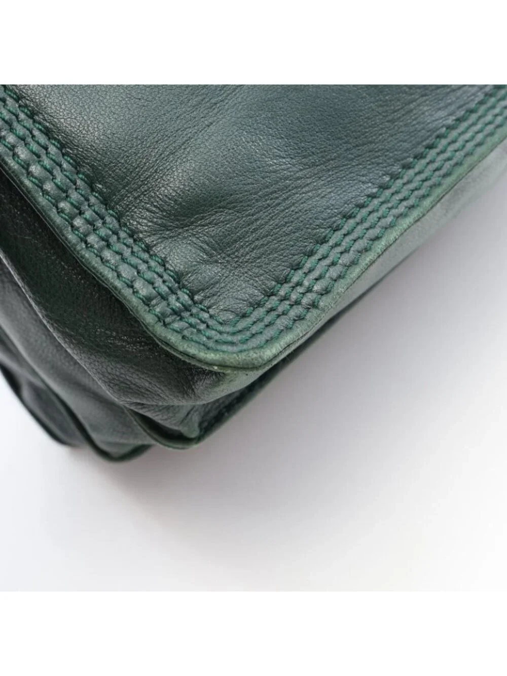 Loewe Tote Anagram Green Leather Shoulder